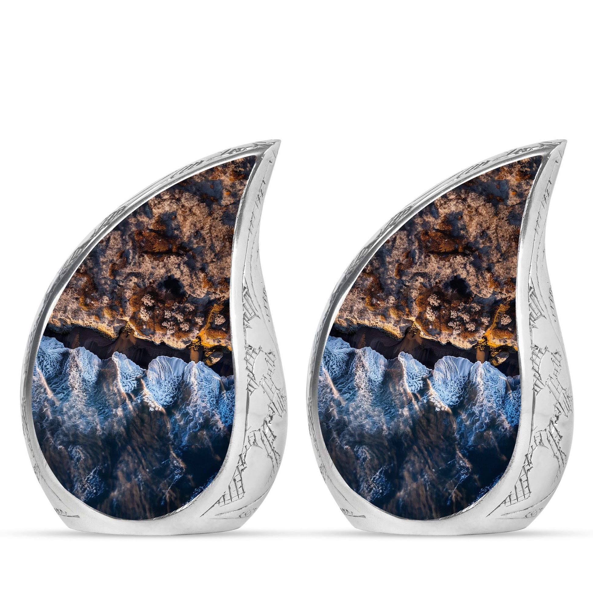 Ocean Waves Theme 3 Inch Keepsake Pack of 2