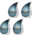 Wings Blue Theme 3 Inch Keepsake Pack of 4