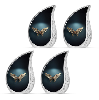 Wings Blue Theme 3 Inch Keepsake Pack of 4