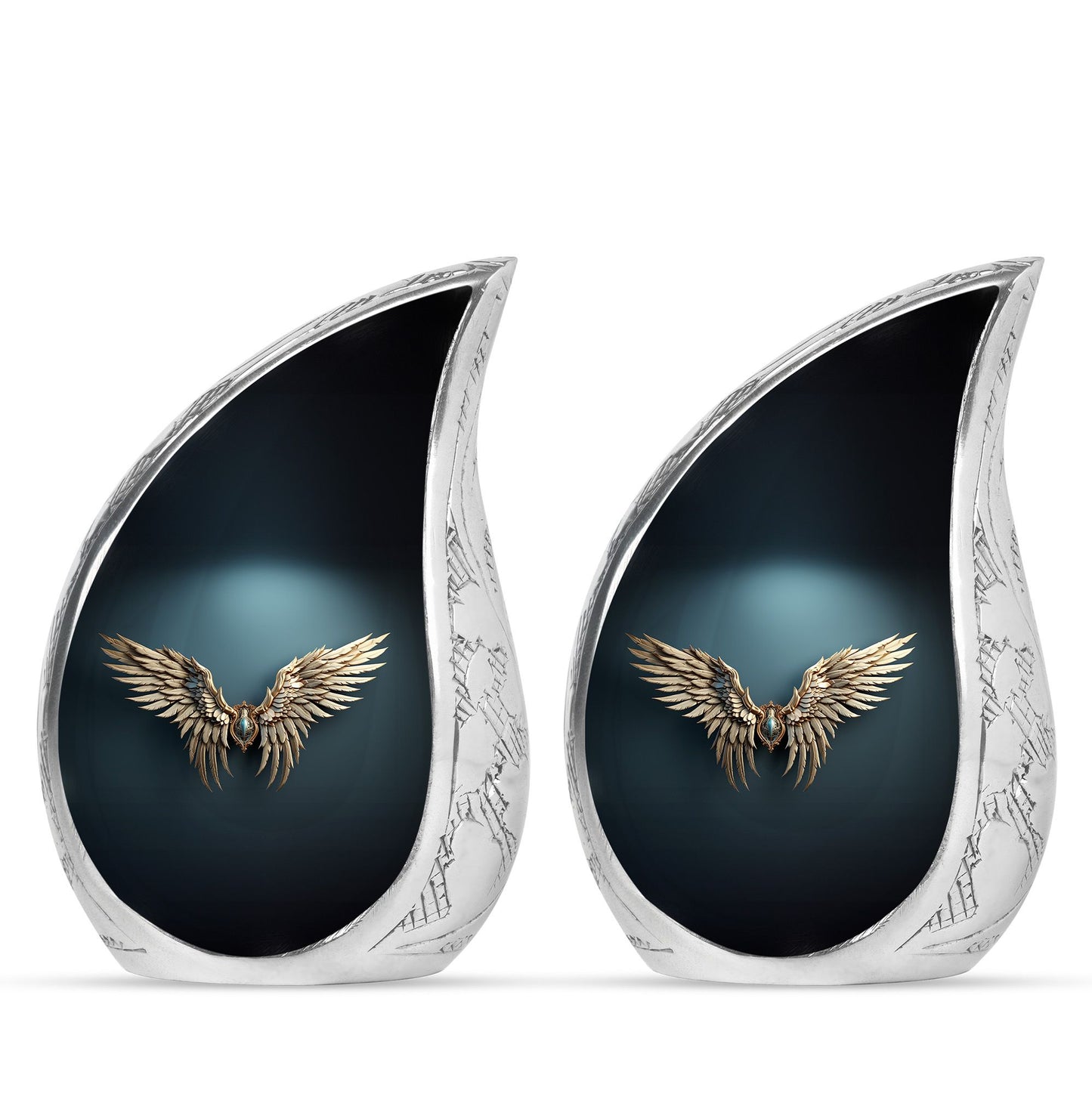 Wings Blue Theme 3 Inch Keepsake Pack of 2