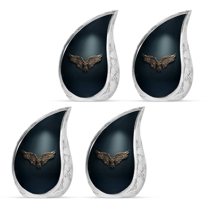 Wings Blue Theme 3 Inch Keepsake Pack of 4