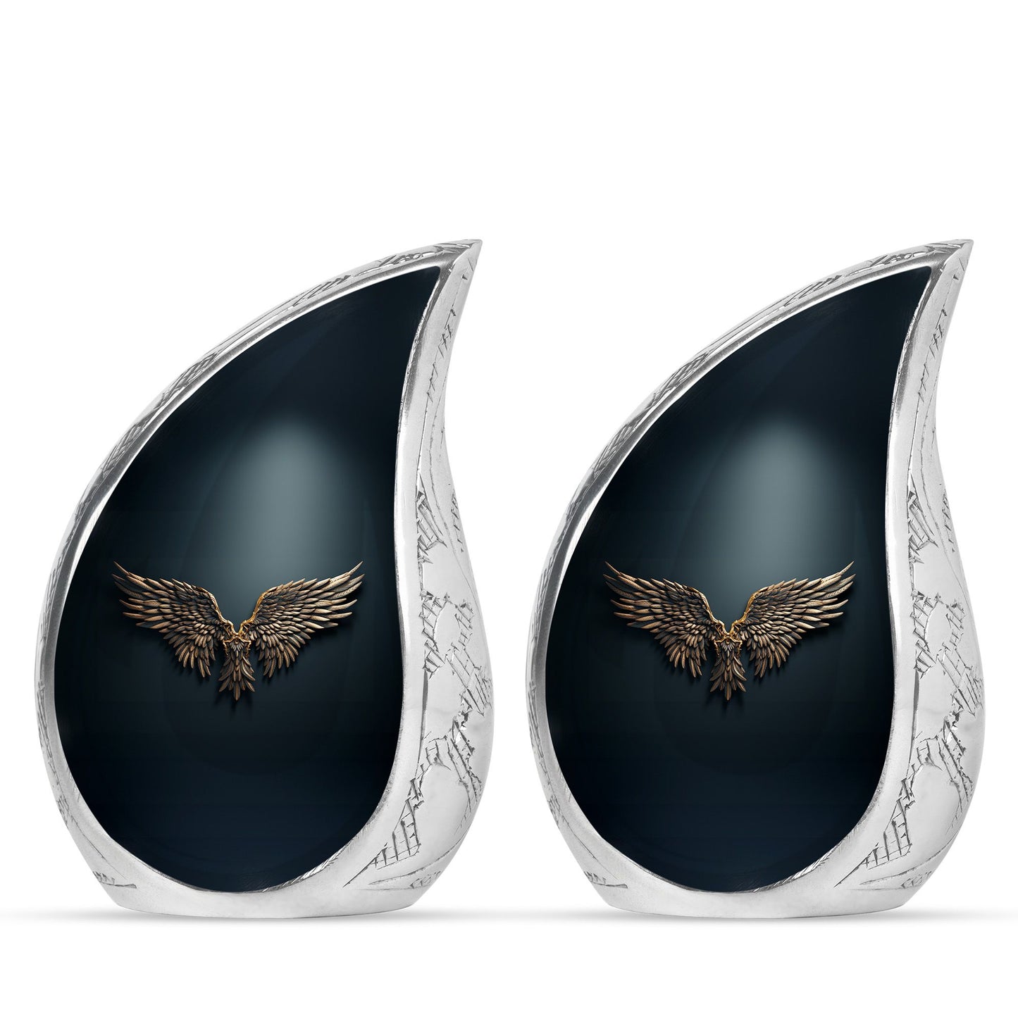 Wings Blue Theme 3 Inch Keepsake Pack of 2
