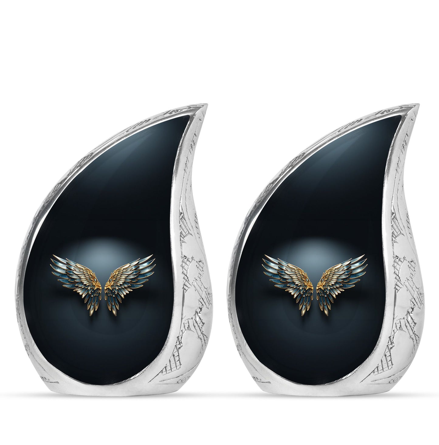 Wings Blue Theme 3 Inch Keepsake Pack of 2
