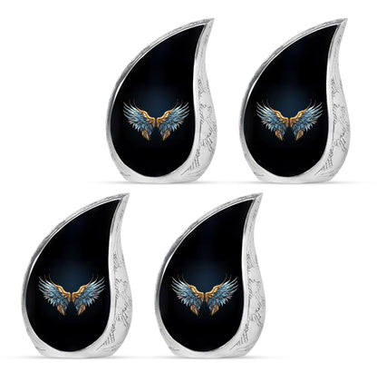 Wings Blue Theme 3 Inch Keepsake Pack of 4