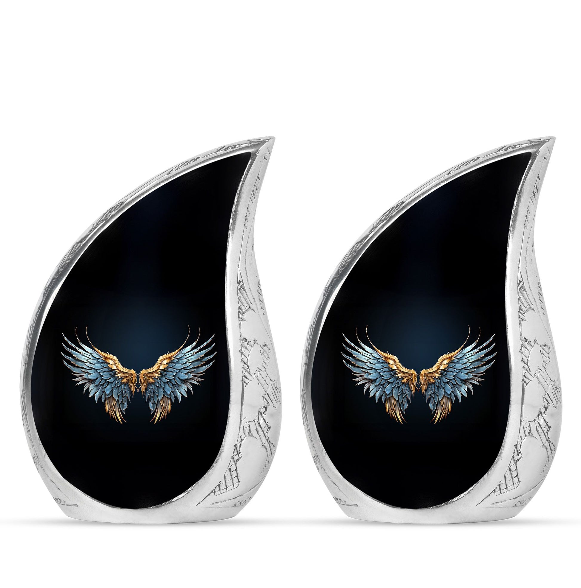 Wings Blue Theme 3 Inch Keepsake Pack of 2