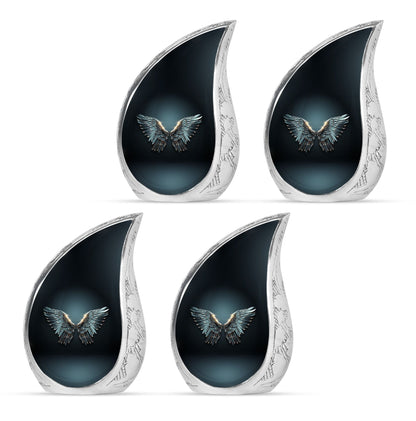 Wings Blue Theme 3 Inch Keepsake Pack of 4