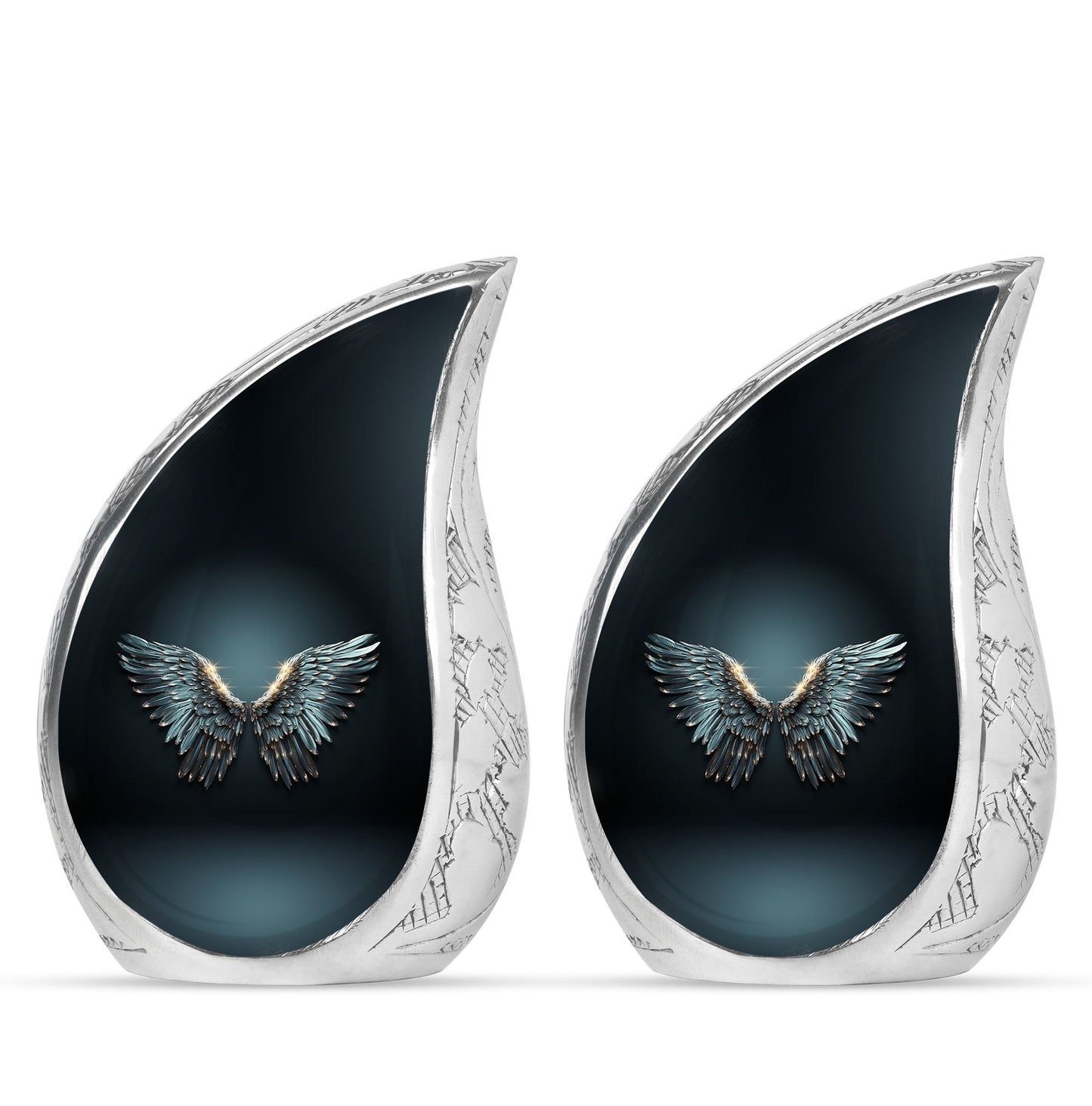 Wings Blue Theme 3 Inch Keepsake Pack of 2