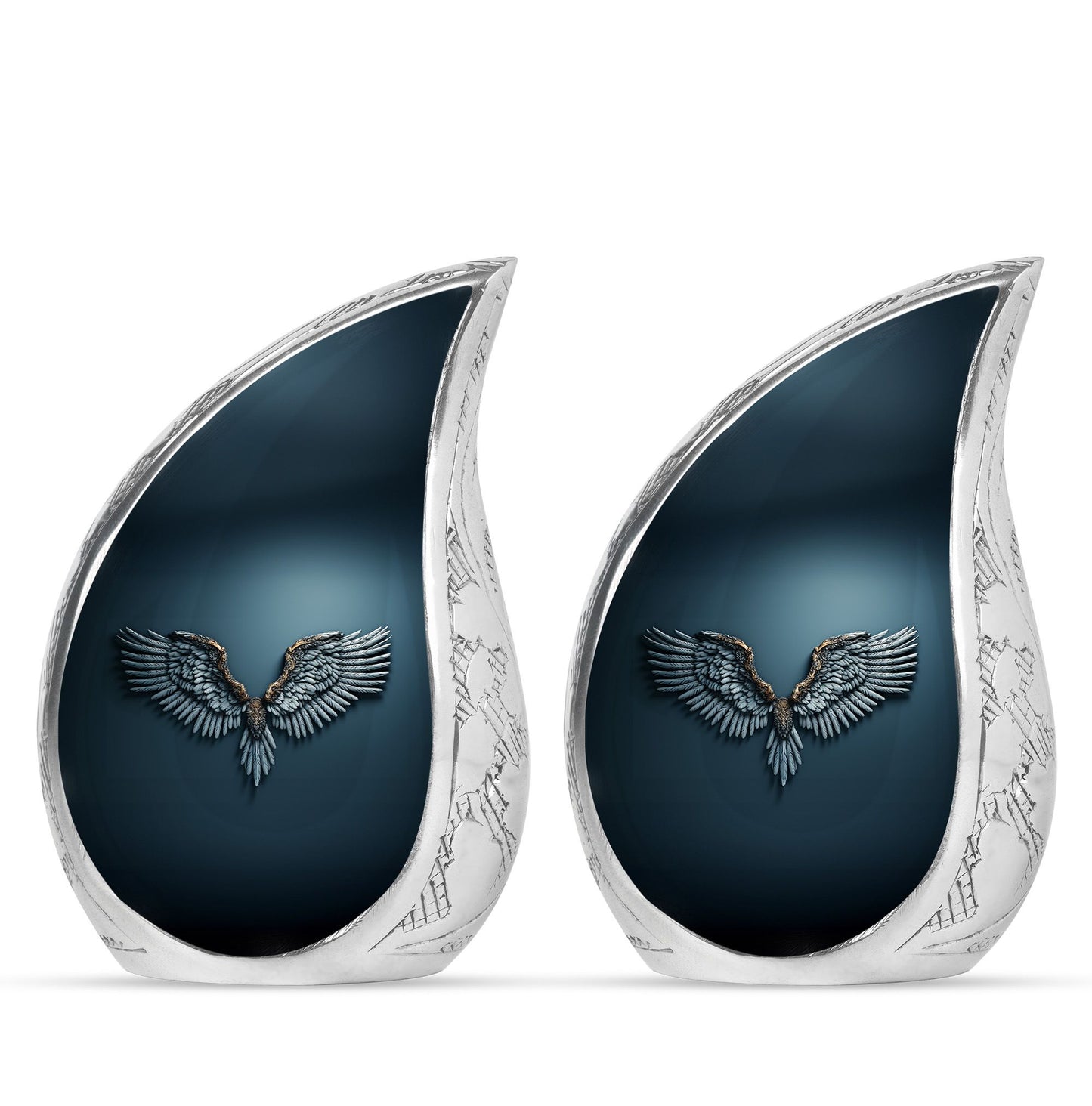 Wings Blue Theme 3 Inch Keepsake Pack of 2