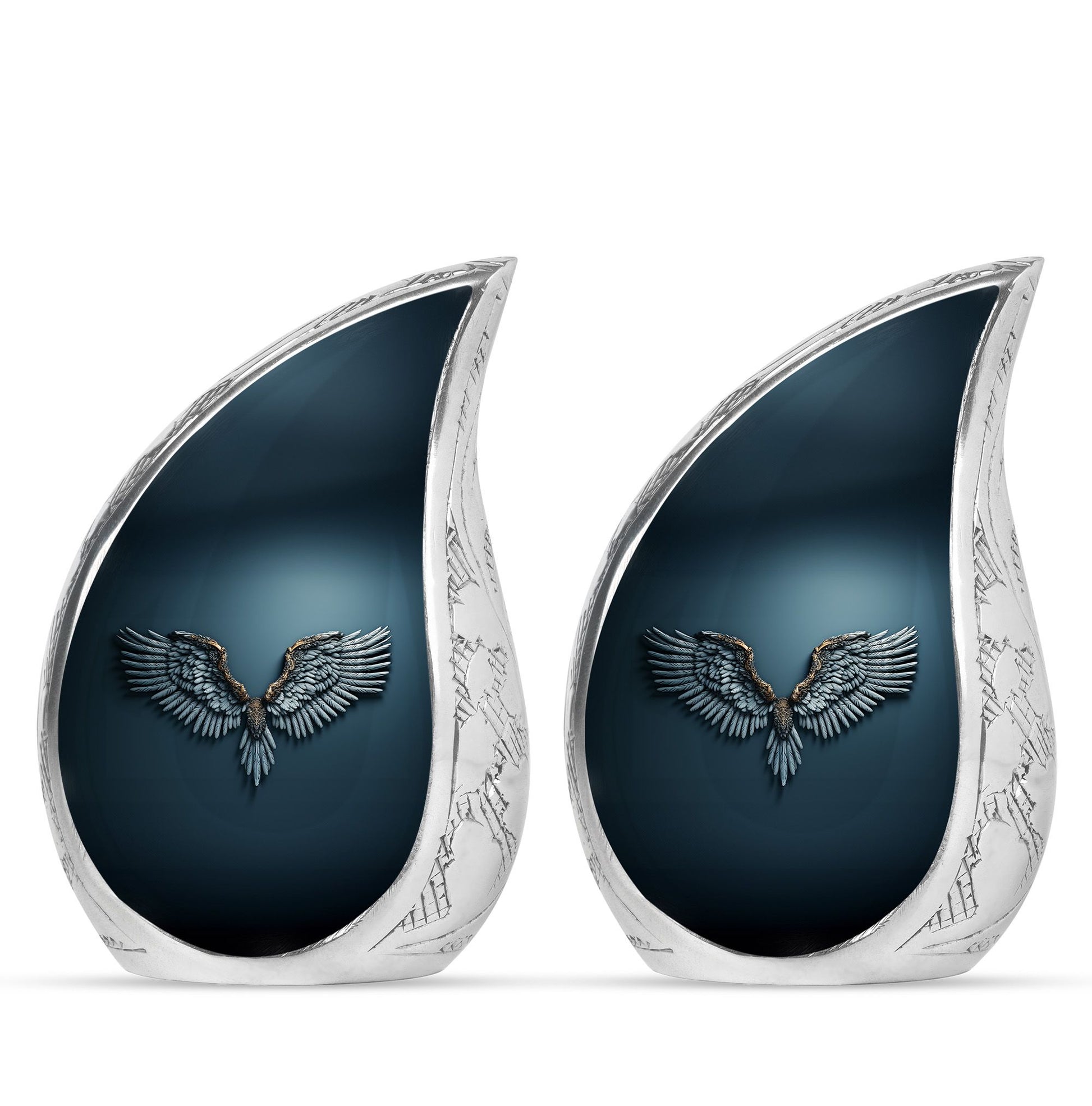 Wings Blue Theme 3 Inch Keepsake Pack of 2