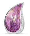 White Dove On Purple Theme Large Urn 10 Inch