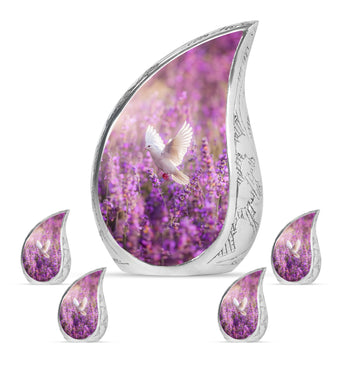 Large Urn With 4 Keepsake Urn