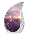 White Dove On Purple Theme 3 Inch Keepsake