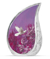 White Dove On Purple Theme 3 Inch Keepsake