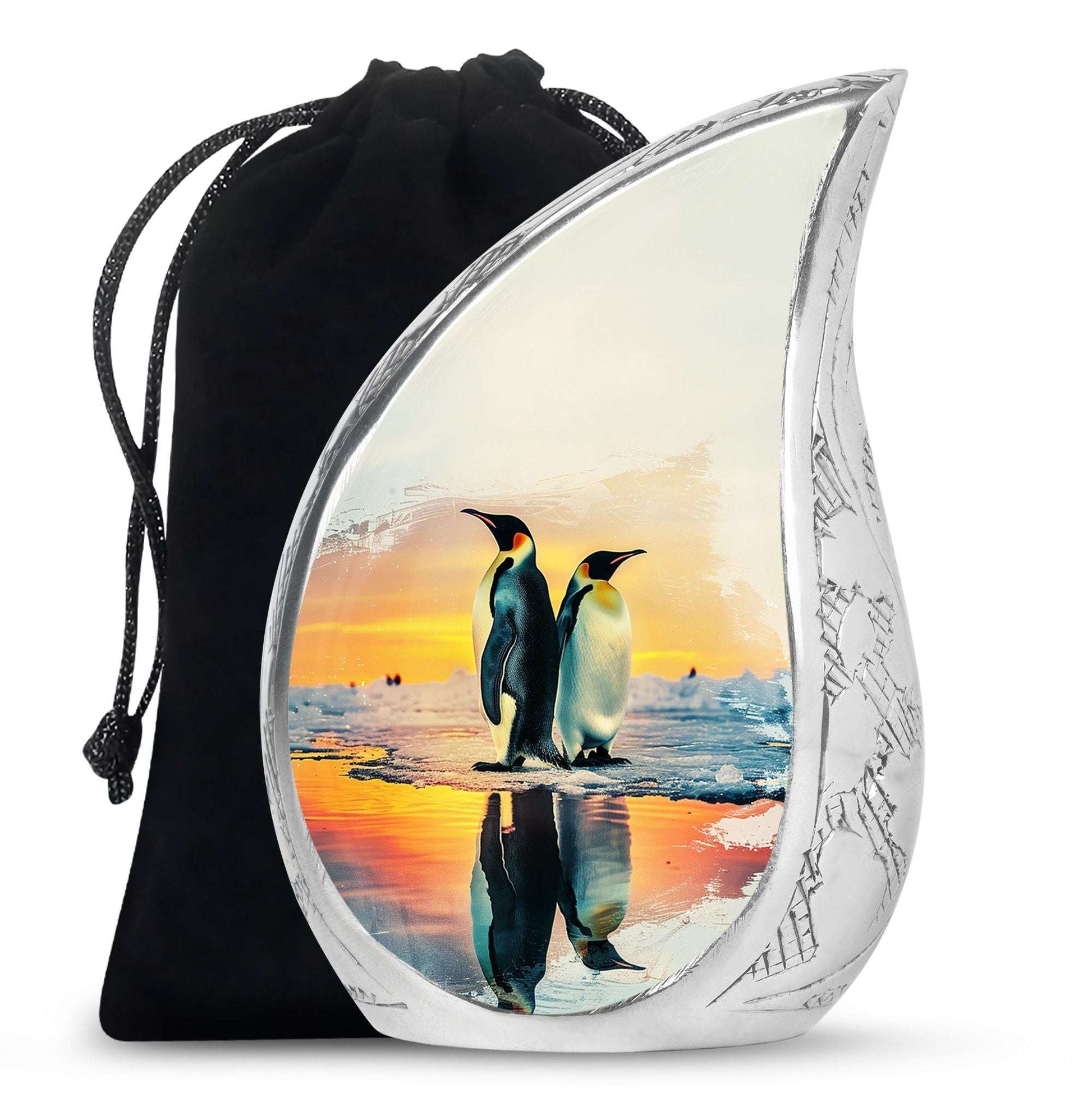 Penguin Theme Large Urn 10 Inch