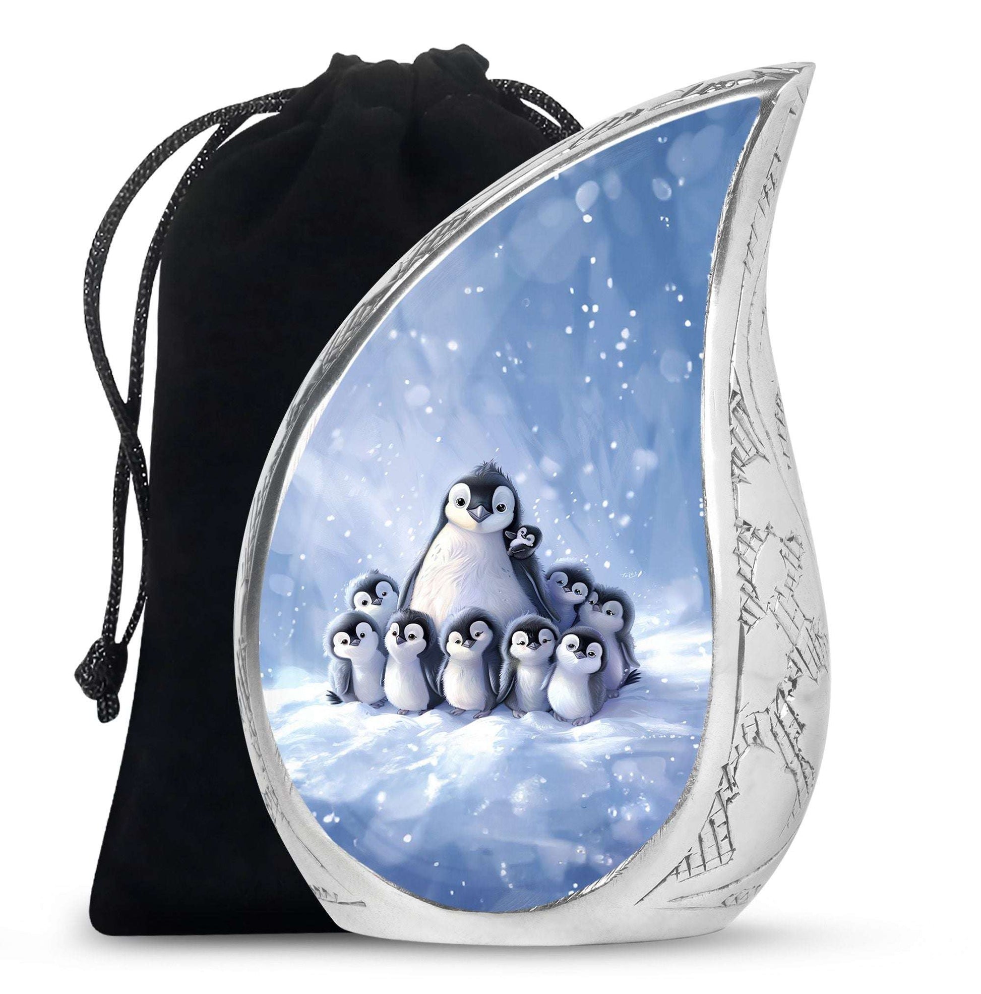 Penguin Theme Large Urn 10 Inch