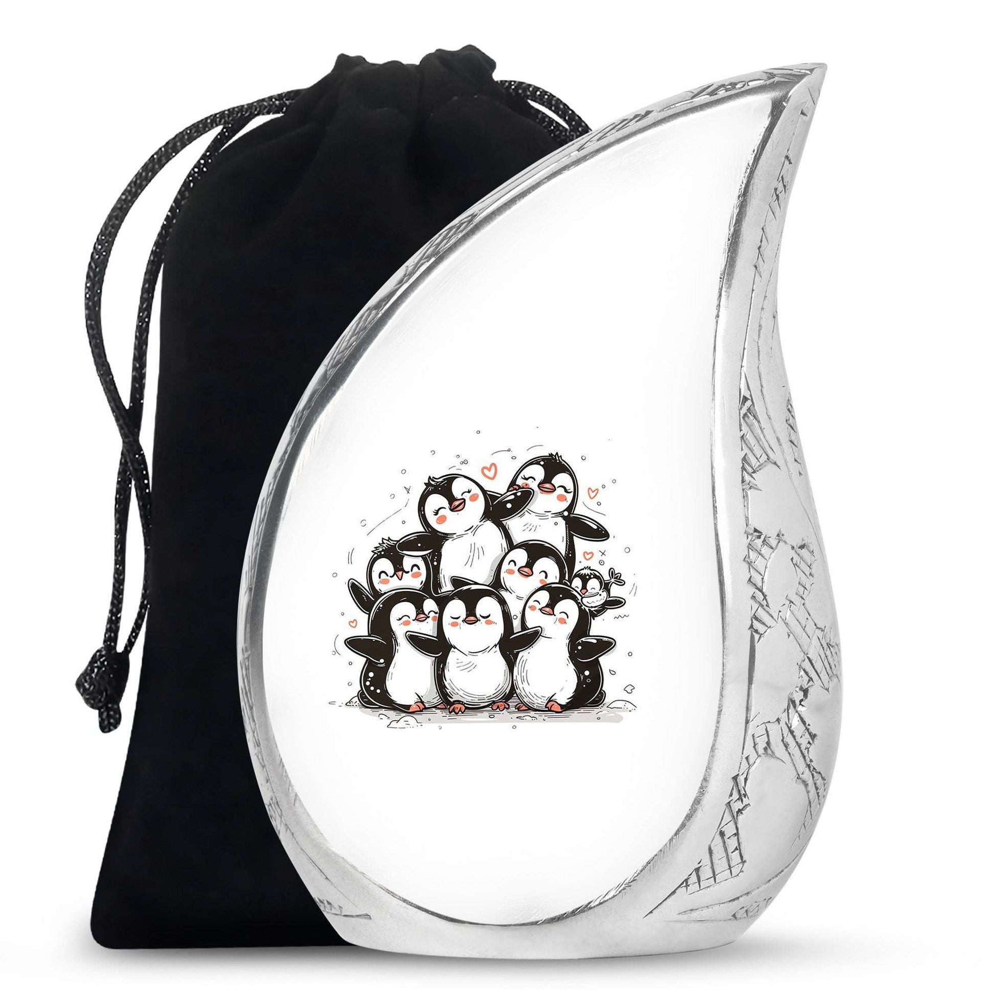 Penguin Theme Large Urn 10 Inch