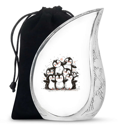Penguin Theme Large Urn 10 Inch