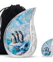 Penguin Theme Large Urn With 1 Keepsake Urn