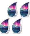 Aurora Borealis Theme 3 Inch Keepsake Pack of 4