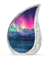 Aurora Borealis Theme Large Urn 10 Inch