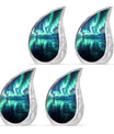 Aurora Borealis Borealis Theme 3 Inch Keepsake Pack of 4