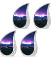 Aurora Borealis Theme 3 Inch Keepsake Pack of 4