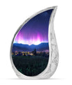 Aurora Borealis Theme Large Urn 10 Inch