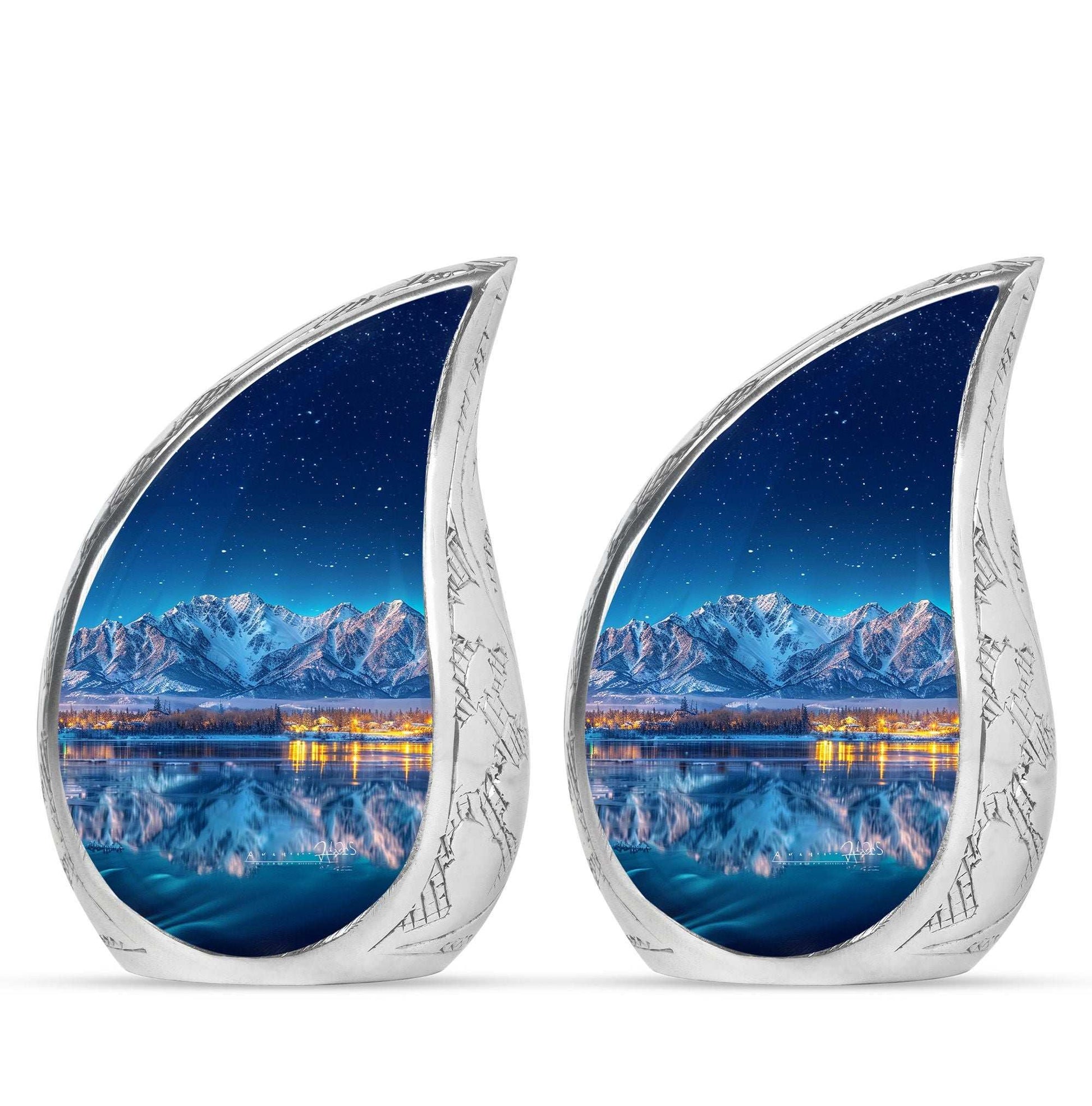 Aurora Borealis Theme 3 Inch Keepsake Pack of 2