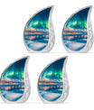 Aurora Borealis Theme 3 Inch Keepsake Pack of 4