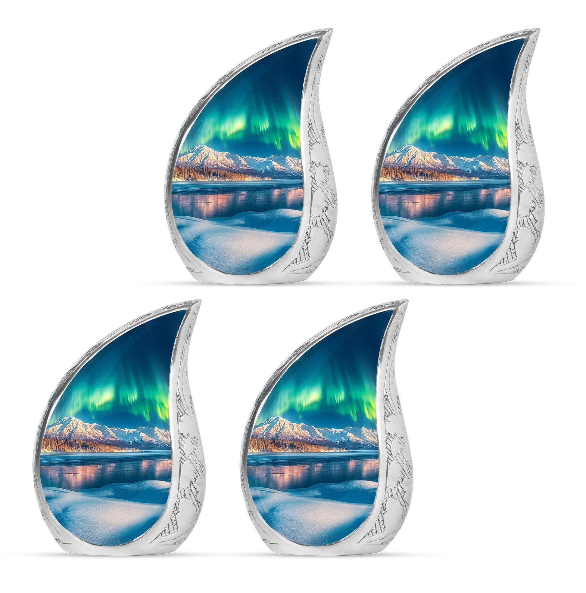 Aurora Borealis Theme 3 Inch Keepsake Pack of 4