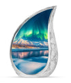 Aurora Borealis Theme Large Urn 10 Inch