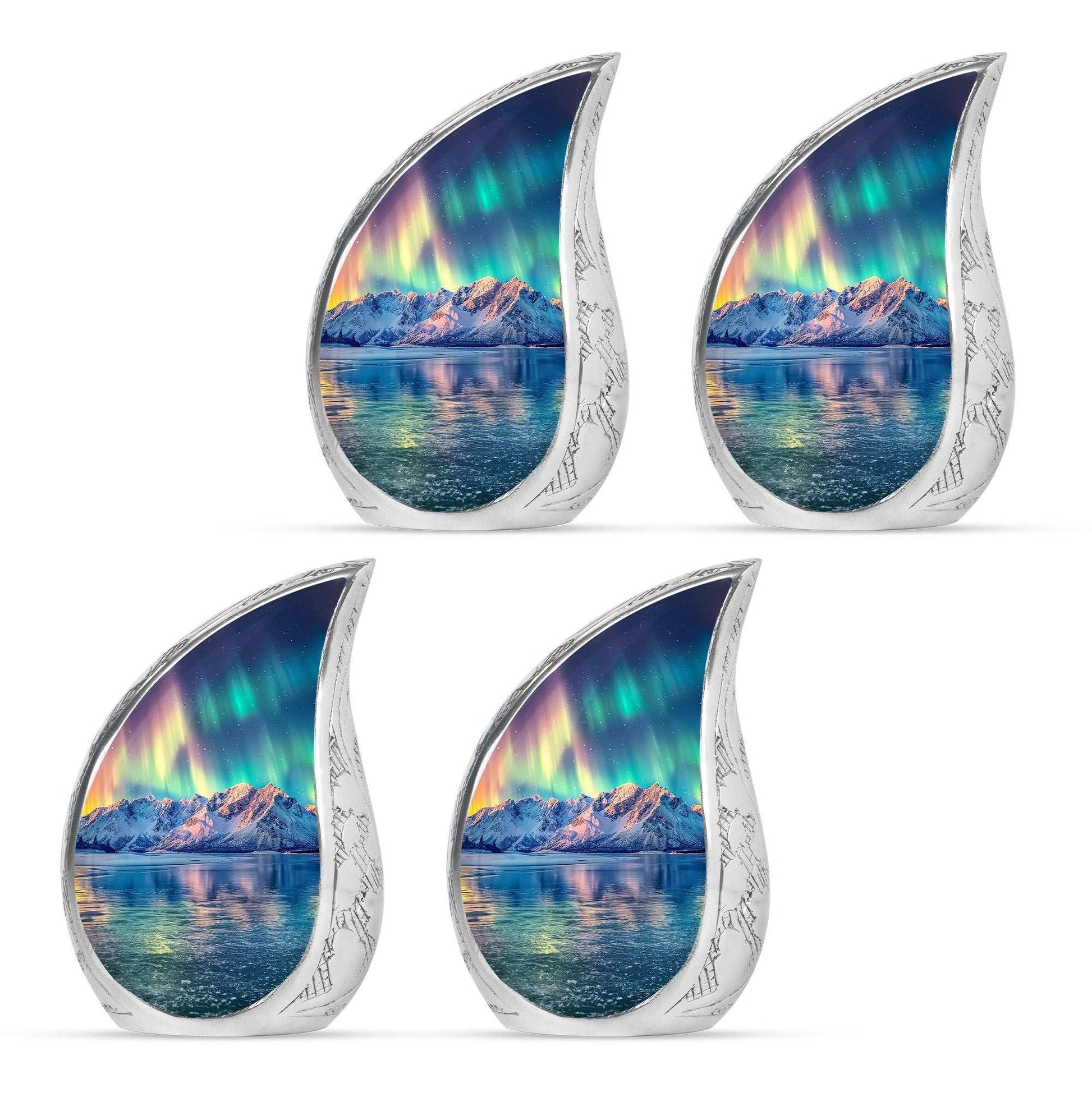 Aurora Borealis Theme 3 Inch Keepsake Pack of 4