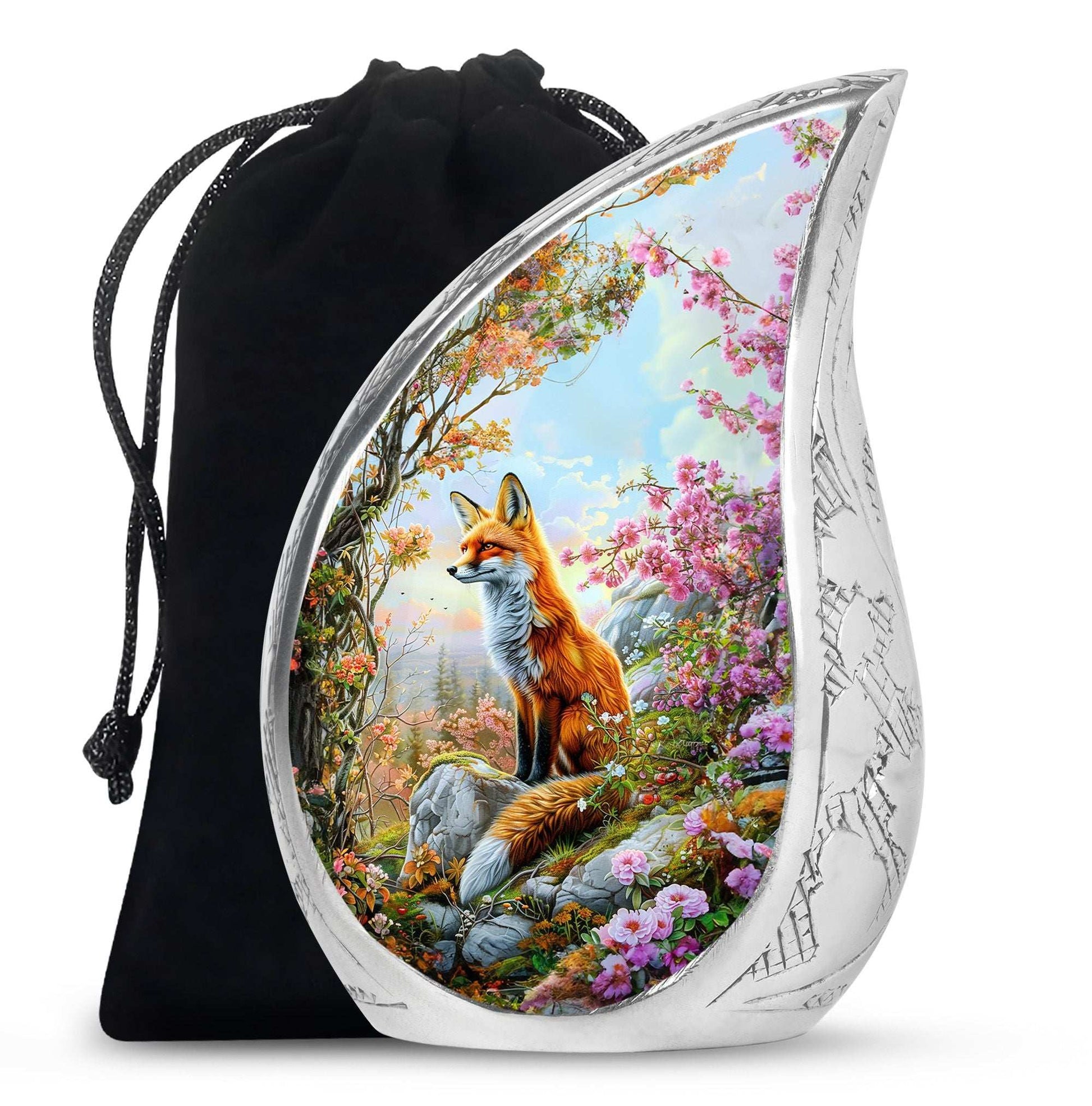 Fox Theme Large Urn 10 Inch