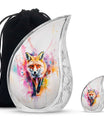 Fox Theme Large Urn With 1 Keepsake Urn