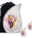 Fox Theme Large Urn With 2 Keepsake Urn