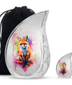 Fox Theme Large Urn With 1 Keepsake Urn