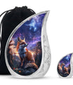 Fox Theme Large Urn With 1 Keepsake Urn