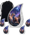 Fox Theme Large Urn With 4 Keepsake Urn