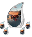 Car Theme Large Urn With 4 Keepsake Urn