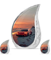 Car Theme Large Urn With 2 Keepsake Urn