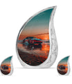 Car Theme Large Urn With 2 Keepsake Urn