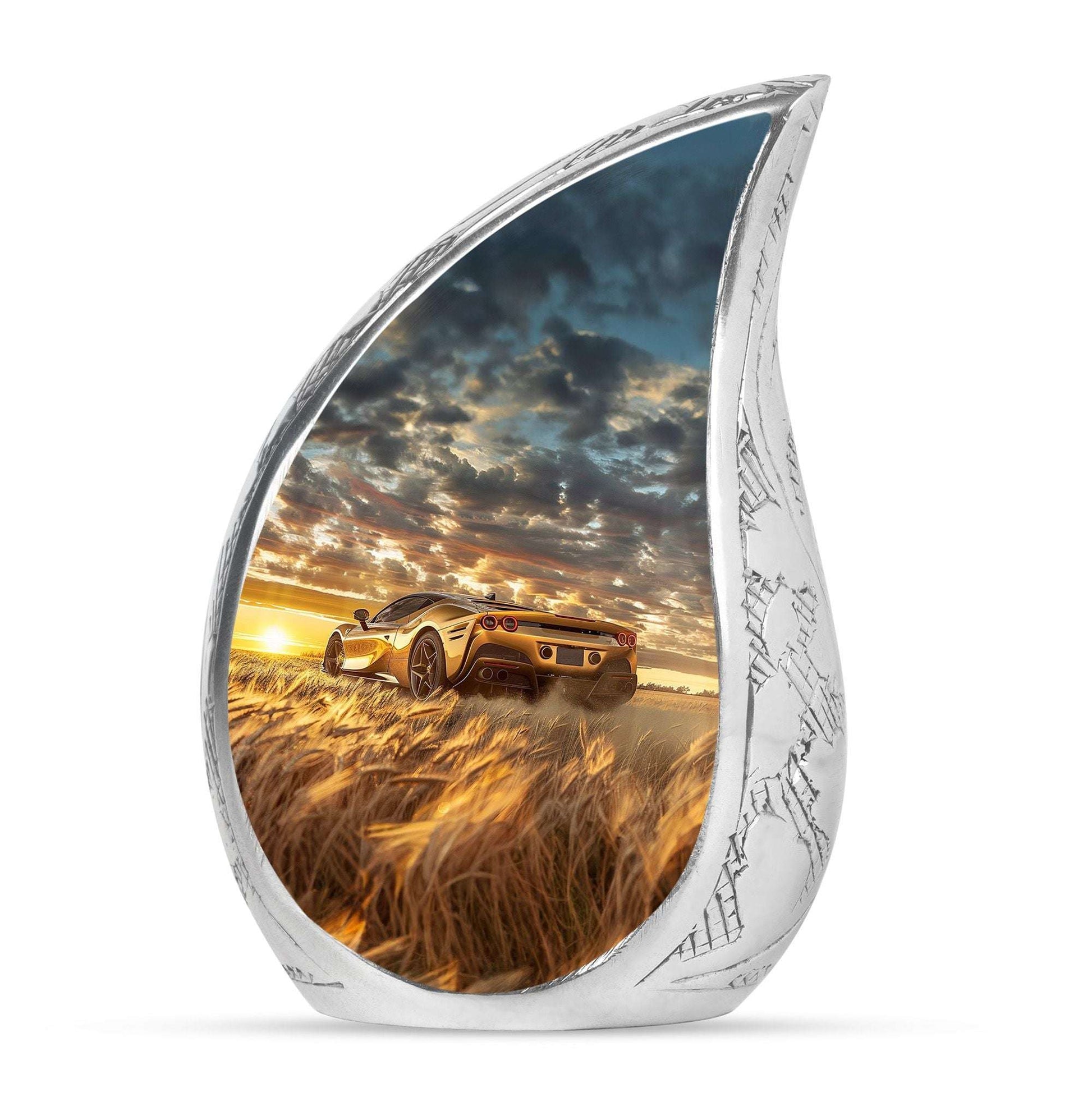 Car Theme Large Urn 10 Inch