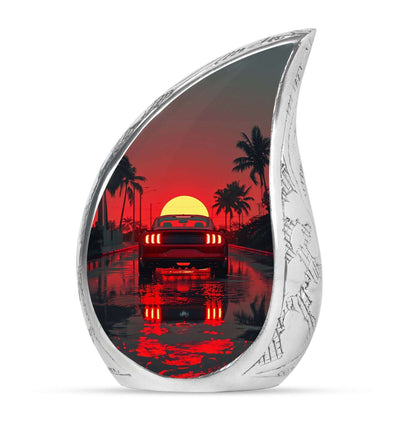 Car Theme Large Urn 10 Inch
