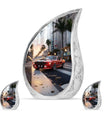 Car Theme Large Urn With 2 Keepsake Urn
