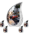 Car Theme Large Urn With 4 Keepsake Urn