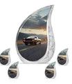 Car Theme Large Urn With 4 Keepsake Urn