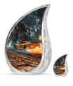 Car Theme Large Urn With 1 Keepsake Urn