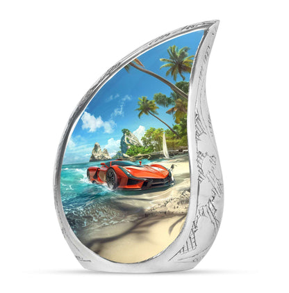Car Theme Large Urn 10 Inch