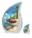 Car Theme Large Urn With 1 Keepsake Urn