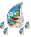 Car Theme Large Urn With 4 Keepsake Urn